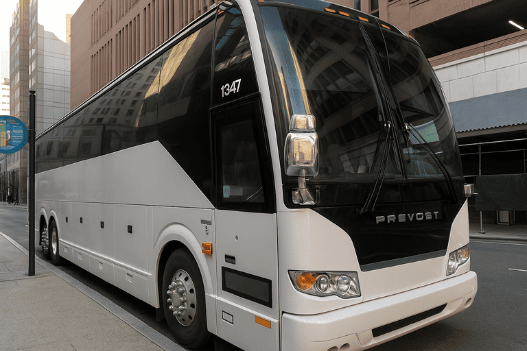 a Citrus Heights Coach Bus Service coach bus