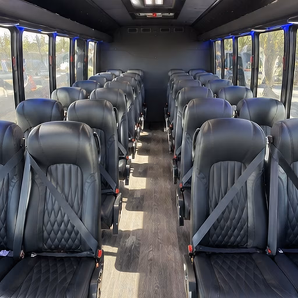 citrus heights 25 passenger minibus interior