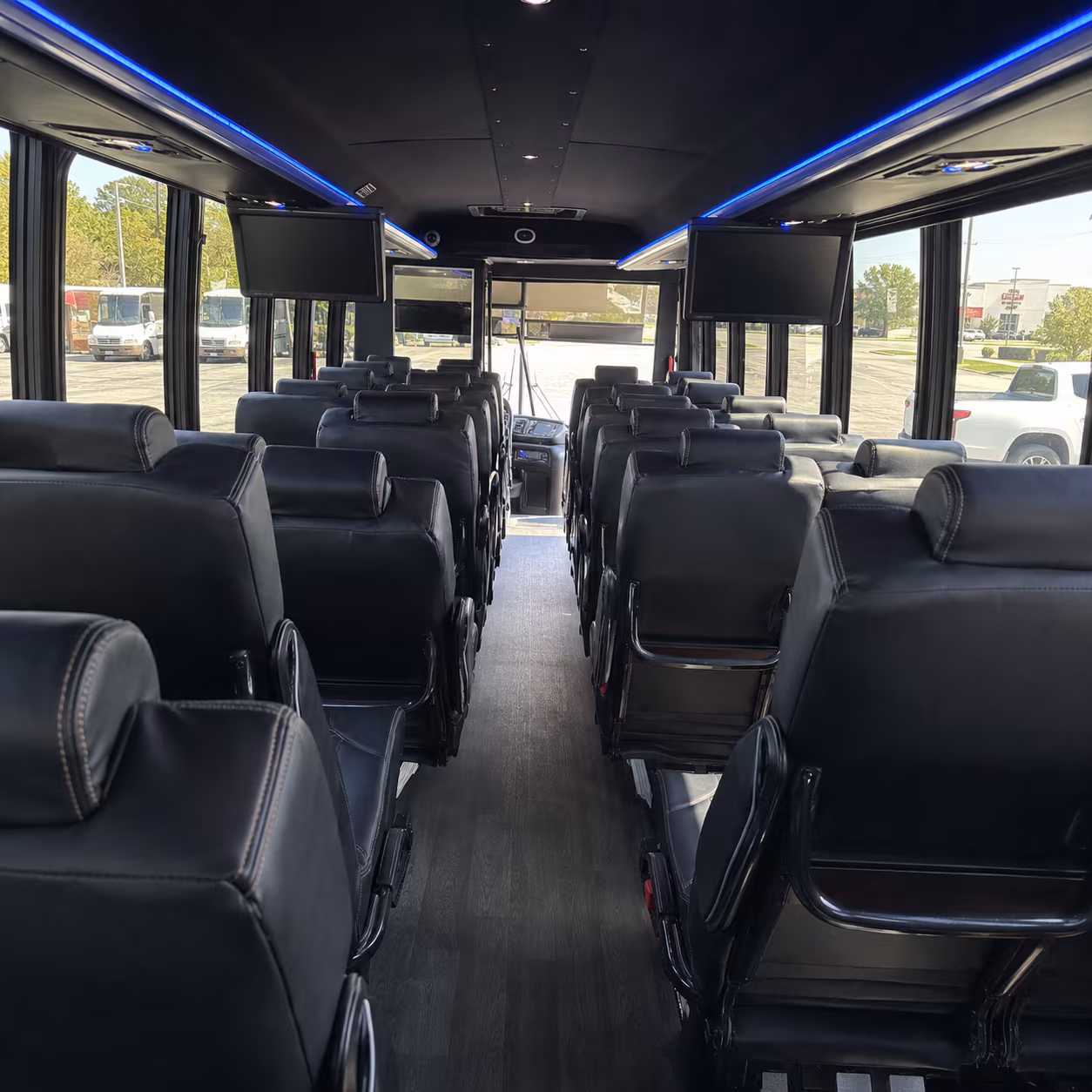 citrus heights 28 passenger minibus inside