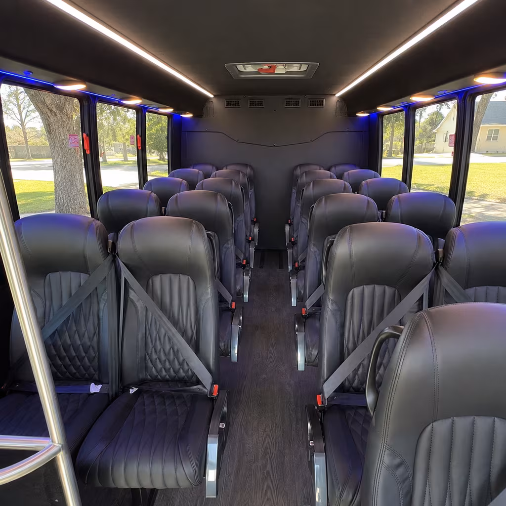 citrus heights 28 passenger minibus interior