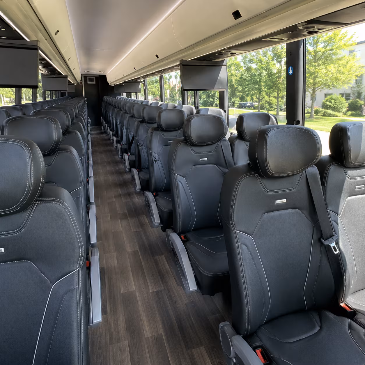 citrus heights 56 passenger charter bus inside
