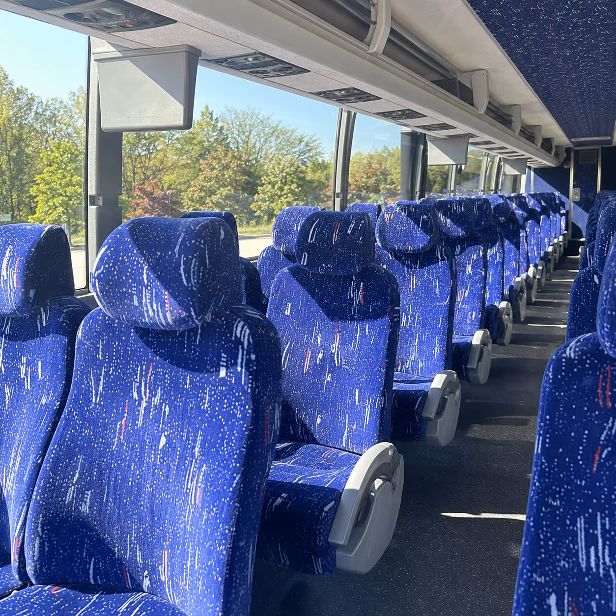 citrus heights 56 passenger charter bus interior