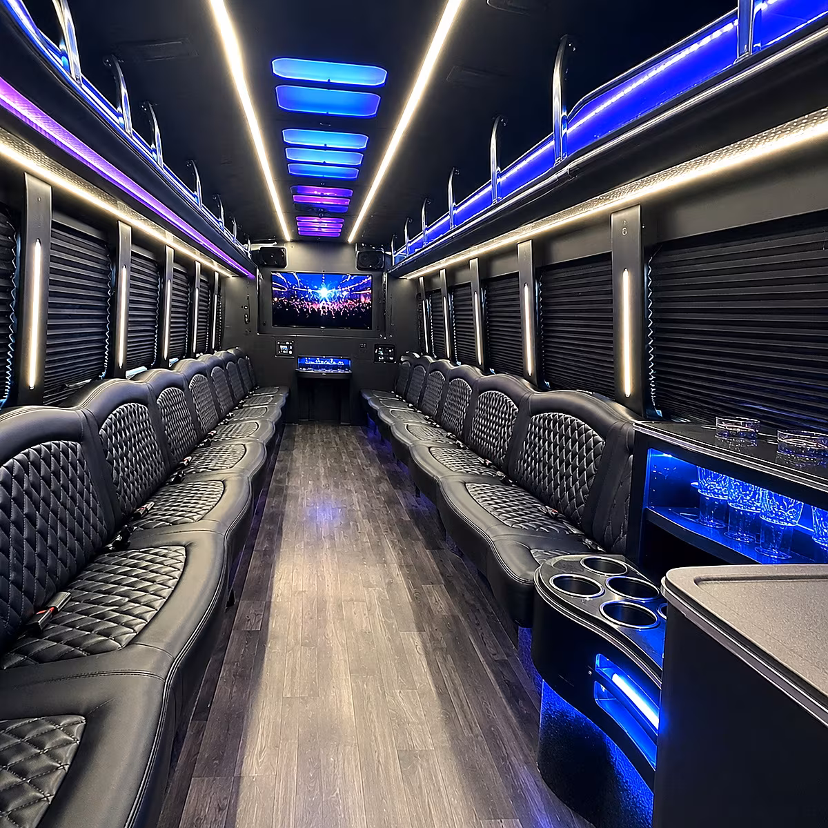citrus heights party bus interior