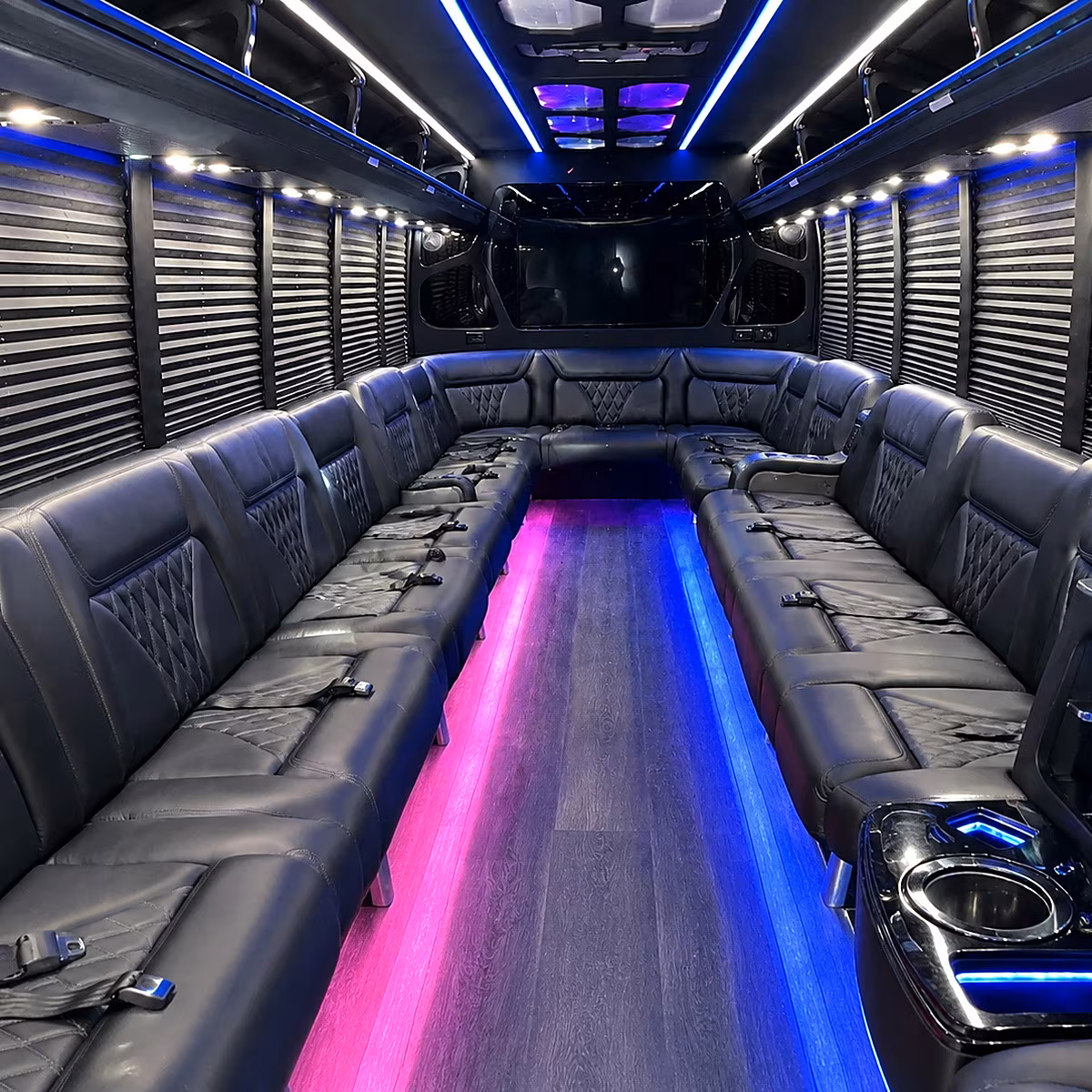 citrus heights party bus rental interior