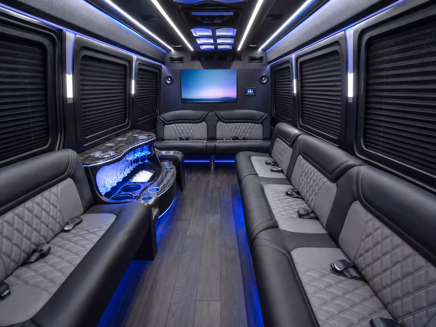 citrus heights sprinter limousine inside